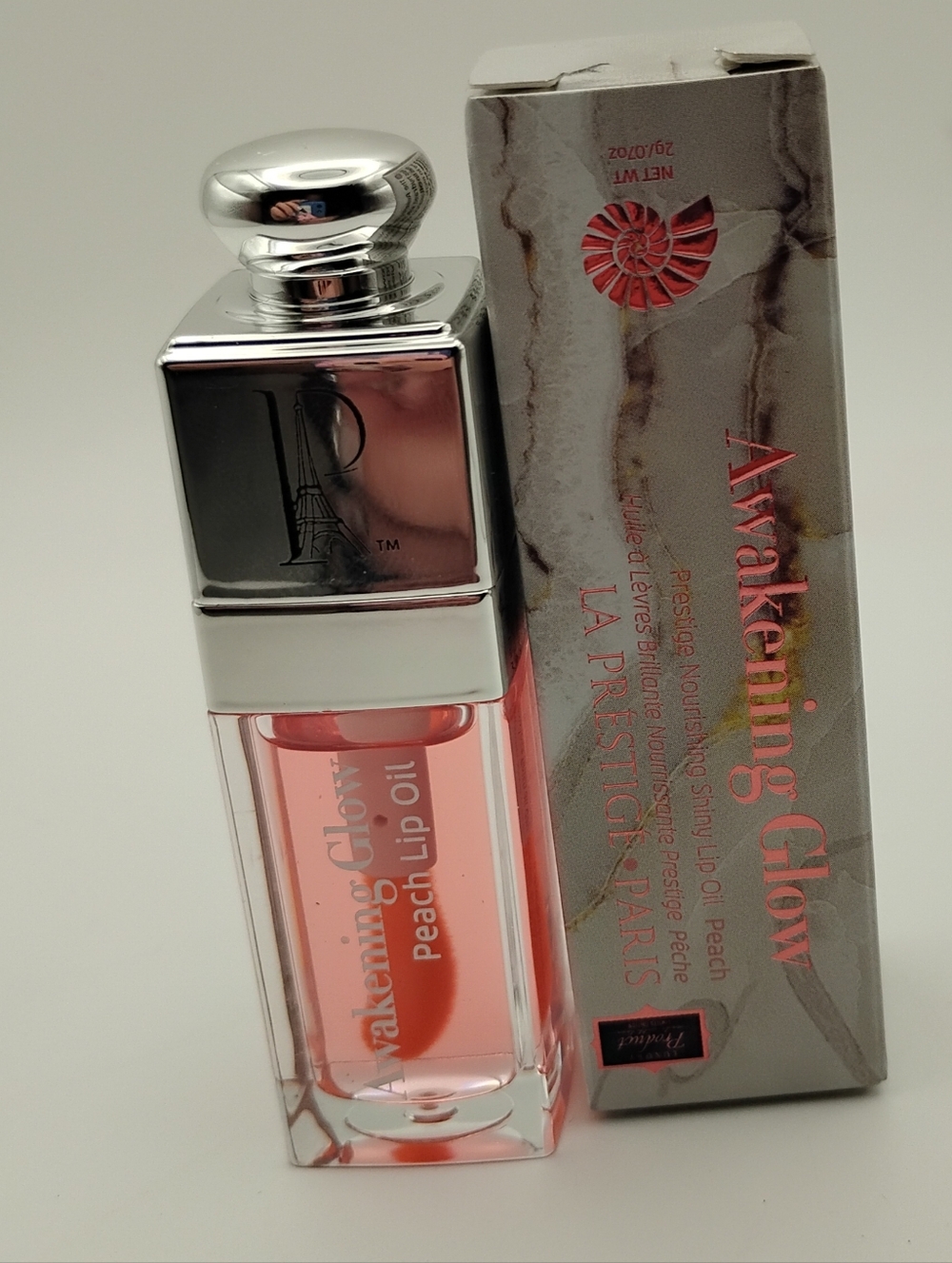 LA PRESTIGE PARIS Awakening Glow Hydrating Lip Oil - Peach Bloom BNIB - Picture 2 of 4
